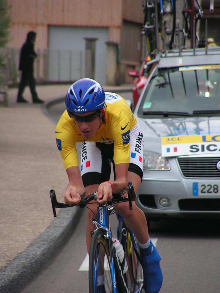 Tour de l`Avenir - der Gesamtfhrende Romain Sicard